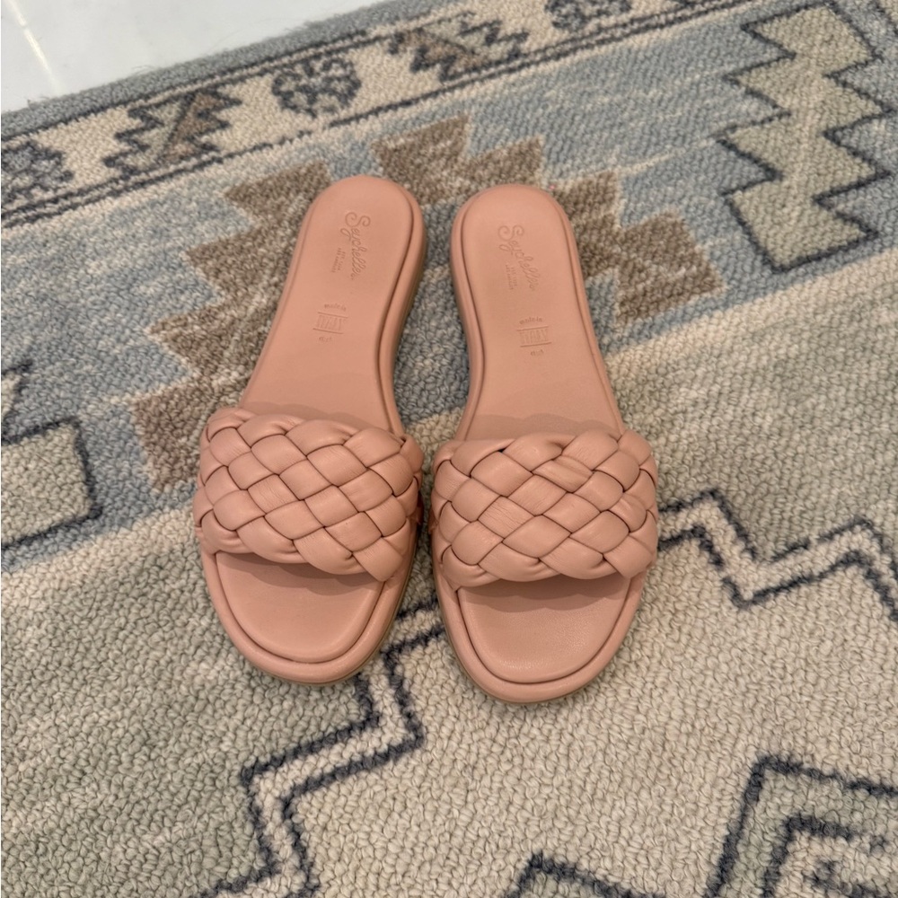Seychelles Tan Woven Sandals